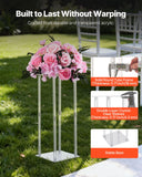 Darrahopens Occasions > Wedding Accessories > Wedding Favours VEVOR Wedding Flower Stand, 10PCS 50cm Column Flower Stand, Floral Stands with Acrylic Laminate, Cylindrical Cubic Floral Display Rack for Wedding, Party, Birthday, Home, Centerpiece Stands