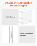 Darrahopens Occasions > Wedding Accessories > Wedding Favours VEVOR Wedding Flower Stand, 10PCS 50cm Column Flower Stand, Floral Stands with Acrylic Laminate, Cylindrical Cubic Floral Display Rack for Wedding, Party, Birthday, Home, Centerpiece Stands