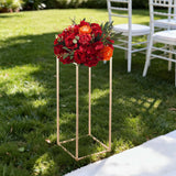 Darrahopens Occasions > Wedding Accessories > Wedding Favours VEVOR Wedding Flower Stand, 10PCS 60cm Column Flower Stand, Floral Stands with Acrylic Laminate, Gold Rectangular Floral Display Rack for Wedding, Party, Birthday, Home,  Gold Centerpiece Stands