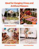 Darrahopens Occasions > Wedding Accessories > Wedding Favours VEVOR Wedding Flower Stand, 10PCS 60cm Column Flower Stand, Floral Stands with Acrylic Laminate, Gold Rectangular Floral Display Rack for Wedding, Party, Birthday, Home,  Gold Centerpiece Stands
