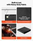 Darrahopens Occasions > Wedding Accessories > Wedding Favours VEVOR Welding Blanket, 1219mm x 1829mm Silicone Coated Fiberglass Welding Blanket, 1800°F Heat Resistant Safety Protection Blankets, Flame Retardant Fireproof Insulation Mat with Metal Grommets