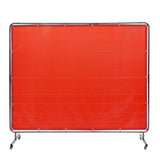 Darrahopens Occasions > Wedding Accessories > Wedding Favours VEVOR Welding Screen with Frame, 6' x 8' Welding Curtain Screen, Flame-Resistant Vinyl Welding Protection Screen on 4 Swivel Wheels (2 Lockable), Moveable & Professional for Workshop/Industrial, Red