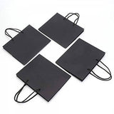 Darrahopens Occasions > Wrapping Paper & Gift Bags 150Pcs Bulk Black Paper Bags Gift Shopping Carry Craft Bag With Cutton Handles