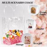 Darrahopens Occasions > Wrapping Paper & Gift Bags > Gift Bags 10-Pack Clear Gift Bags - with Handles - Mini Party Gift Bags - Clear Gift Bags, 5.9 x 6.29 Inches - Candy Bags - Gift Bags