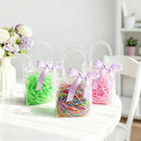Darrahopens Occasions > Wrapping Paper & Gift Bags > Gift Bags 10-Pack Clear Gift Bags - with Handles - Mini Party Gift Bags - Clear Gift Bags, 5.9 x 6.29 Inches - Candy Bags - Gift Bags