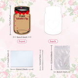 Darrahopens Occasions > Wrapping Paper & Gift Bags > Gift Bags 25PCS Valentine's Day Drift Bottle Shaped Gift Card Set - Premium Coated Paper Greeting Card for Family / School Exchanges and Party Favors
