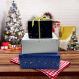 Darrahopens Occasions > Wrapping Paper & Gift Bags > Gift Bags 3 Rolls of Birthday Wrapping Paper - 43cm x 3m Per Roll - Blue, White & Black - Large Roll of Recyclable Paper