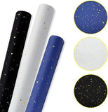 Darrahopens Occasions > Wrapping Paper & Gift Bags > Gift Bags 3 Rolls of Birthday Wrapping Paper - 43cm x 3m Per Roll - Blue, White & Black - Large Roll of Recyclable Paper