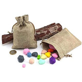 Darrahopens Occasions > Wrapping Paper & Gift Bags > Gift Bags 30pcs Yellow Jute Drawstring Bags 10x15cm, Linen Packaging Jewelry Gift Bags