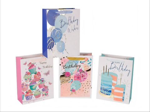 Darrahopens Occasions > Wrapping Paper & Gift Bags > Gift Bags Bulk 24 Birthday Delight Gift Bag Xlrg 42x31x12cm 4 Asst In Australia - Darrahopens