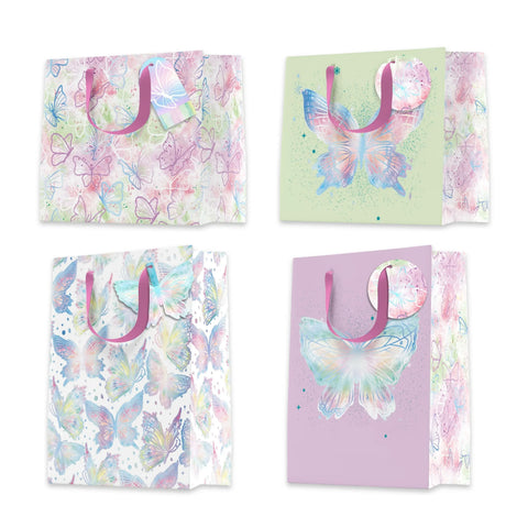 Darrahopens Occasions > Wrapping Paper & Gift Bags > Gift Bags Bulk 24 Elegant Butterfly Gift Bag Xlrg 42x31x12cm 4 Asst In Australia - Darrahopens