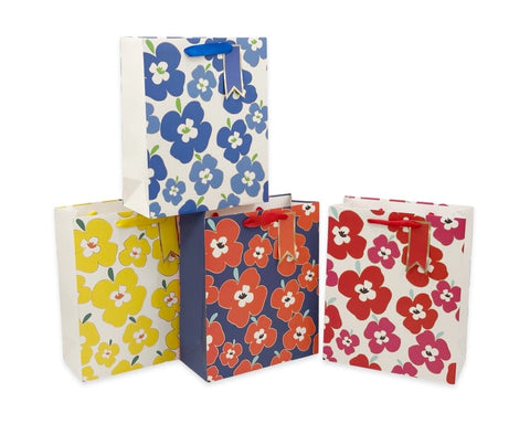 Darrahopens Occasions > Wrapping Paper & Gift Bags > Gift Bags bulk 24 Large Accent Groovy Gift Bag Assorted 32cm