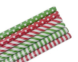 Darrahopens Occasions > Wrapping Paper & Gift Bags > Gift Bags bulk 50 Red & Green Dots Stripes Gift Wrap 300cm