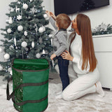 Darrahopens Occasions > Wrapping Paper & Gift Bags > Gift Bags Christmas Light storage Bag | Holiday Light Storage Organizer  Extension Cords Constructed of Durable 600D Oxford Material with Clear PVC Window (Green)