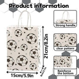 Darrahopens Occasions > Wrapping Paper & Gift Bags > Gift Bags Football Party Paper Bags - Pack of 12 - Football Goodie Bags with Handles - Football Gift Bags for Football Theme Party Supplies (White - 21*15*8cm)