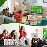 Darrahopens Occasions > Wrapping Paper & Gift Bags > Gift Bags Football Party Paper Bags - Pack of 12 - Football Goodie Bags with Handles - Football Gift Bags for Football Theme Party Supplies (White - 21*15*8cm)
