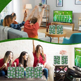 Darrahopens Occasions > Wrapping Paper & Gift Bags > Gift Bags Football Party Paper Bags - Pack of 12 - Football Goodie Bags with Handles - Football Gift Bags for Football Themed Party Supplies (Green - 21*15*8cm)