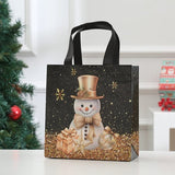 Darrahopens Occasions > Wrapping Paper & Gift Bags > Gift Bags Gift Bags - Packaging Bags - Christmas Gift Bags - Foldable Laminated Waterproof Bags - Black - Candy Packaging Bags - Christmas Gift Bags - 23*22*11cm