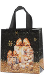 Darrahopens Occasions > Wrapping Paper & Gift Bags > Gift Bags Gift Bags - Packaging Bags - Christmas Gift Bags - Foldable Laminated Waterproof Bags - Black - Candy Packaging Bags - Christmas Gift Bags - 23*22*11cm