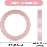 Darrahopens Occasions > Wrapping Paper & Gift Bags > Gift Bags Gift Wrap - 22m Pink Satin Ribbon - 10mm Wide - Suitable for gift wrapping, Valentine's Day decorations, thick fabrics - handmade and wedding decorations
