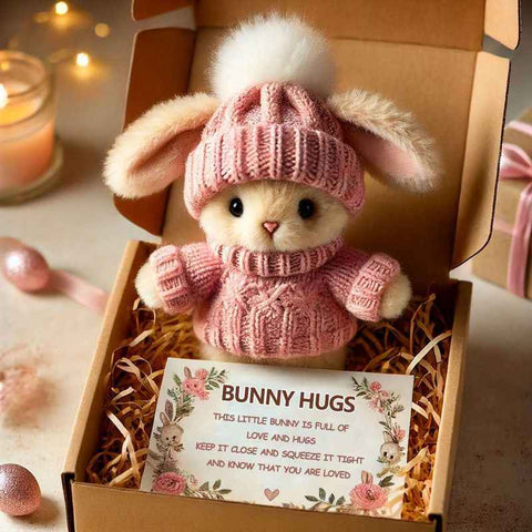 Darrahopens Occasions > Wrapping Paper & Gift Bags > Gift Bags Hug Bunny Easter Gift Box – Pink