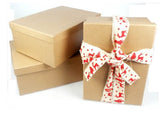 Darrahopens Occasions > Wrapping Paper & Gift Bags > Gift Bags Set 18 Assorted Gift Boxes Natural Brown 43x16cm