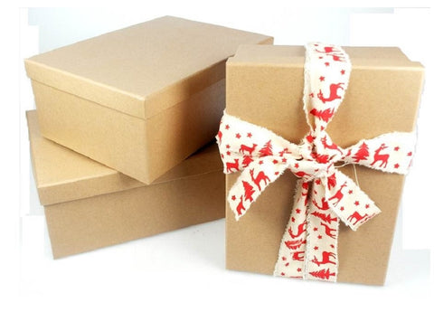 Darrahopens Occasions > Wrapping Paper & Gift Bags > Gift Bags Set 18 Assorted Gift Boxes Natural Brown 43x16cm