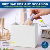 Darrahopens Occasions > Wrapping Paper & Gift Bags Party Central 108PCE Gift/Craft Paper Bag White Horizontal Reusable 15 x 21cm