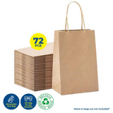 Darrahopens Occasions > Wrapping Paper & Gift Bags Party Central 72PCE Gift/Craft Paper Bags Brown Reusable 25 x 33cm