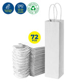 Darrahopens Occasions > Wrapping Paper & Gift Bags Party Central 72PCE Gift/Craft Paper Bottle Bags White Reusable 12 x 35cm