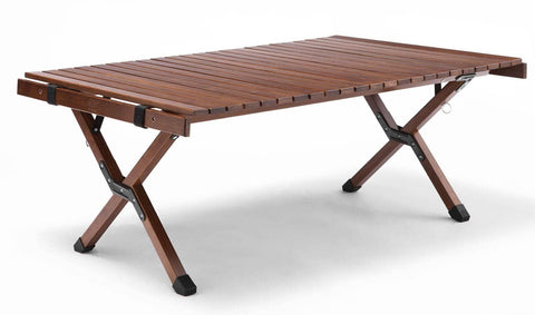 Darrahopens Outdoor > Camping 93cm Foldable Bamboo Outdoor Camping Table Waterproof Wood Wooden Travel - Large