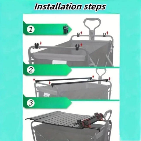 Darrahopens Outdoor > Camping Cart Plate - Black