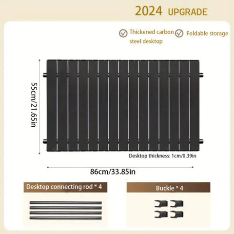 Darrahopens Outdoor > Camping Cart Plate - Black
