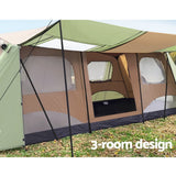 Darrahopens Outdoor > Camping Weisshorn Camping Tent 10 Person Instant Up Tents Outdoor Family Hiking 3 Rooms