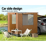 Darrahopens Outdoor > Camping Weisshorn Camping Tent Car SUV Side Awning Canopy Portable Outdoor Shelter 4WD