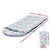 Darrahopens Outdoor > Camping Weisshorn Sleeping Bag Kids Single Bags 180cm Thermal Camping Hiking White