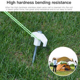 Darrahopens Outdoor > Others 15PCS/set Tent Pegs Heavy Duty Screw Steel In Ground Camping Stakes Outdoor Nail