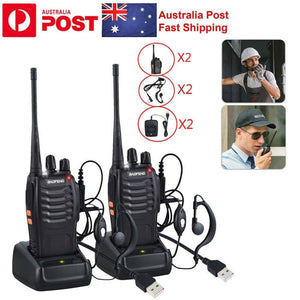 Darrahopens Outdoor > Others 2PCS Radios Walkie Talkie BF-888S UHF 400-470MHz 5W 16CH Portable Two-Way Radio