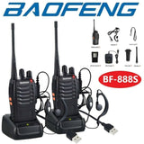Darrahopens Outdoor > Others 2PCS Radios Walkie Talkie BF-888S UHF 400-470MHz 5W 16CH Portable Two-Way Radio