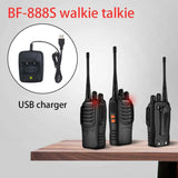Darrahopens Outdoor > Others 2PCS Radios Walkie Talkie BF-888S UHF 400-470MHz 5W 16CH Portable Two-Way Radio