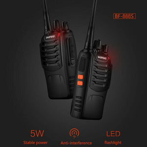 Darrahopens Outdoor > Others 2PCS Radios Walkie Talkie BF-888S UHF 400-470MHz 5W 16CH Portable Two-Way Radio