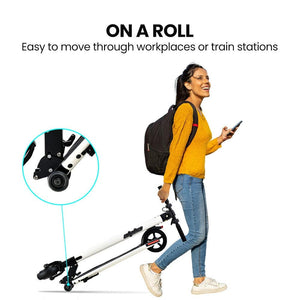 Darrahopens Outdoor > Others ALPHA Peak Electric Scooter 300W Power Up to 25km/h Adult Teens E-Scooter Easy Fold, White