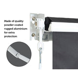 darrahopens Outdoor > Others Outdoor Folding Arm Awning Retractable Sunshade Canopy Grey 4.0m x 3.0m