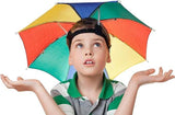 Darrahopens Outdoor > Others RAINBOW UMBRELLA HAT Rain Novelty Cap Costume Outdoor Camping Beach Fishing