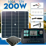 Darrahopens Outdoor > Power Supply 200W 12V Solar Panel Kit With Regulator 200 watt Mono Caravan Camping Charger