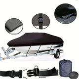 Darrahopens Outdoor Recreation > Boating > Boating Accessories 12-14ft Boat Cover Trailerable Marine Grade 600D Black
