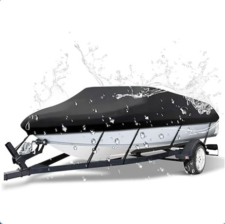 Darrahopens Outdoor Recreation > Boating > Boating Accessories 16-18ft Boat Cover Trailerable Marine Grade 600D Black