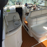 Darrahopens Outdoor Recreation > Boating > Boating Accessories 1995-1999 Sea Ray Sundancer 330 Swim Platform Cockpit Pad Boat EVA Foam Faux Teak Floor SeaDek MarineMat Gatorstep Style Self Adhesive