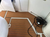 Darrahopens Outdoor Recreation > Boating > Boating Accessories 1998-2002 Cruisers Yachts 3870 Swim Platform Cockpit Pad Boat EVA Teak Floor Mat SeaDek MarineMat Gatorstep Style Self Adhesive