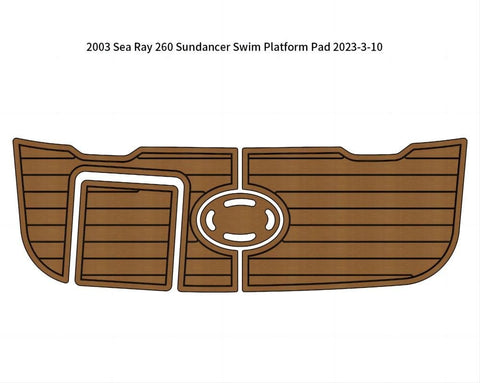 Darrahopens Outdoor Recreation > Boating > Boating Accessories 2003 Sea Ray 260 Sundancer Swim Platform Pad Boat EVA Foam Teak Deck Floor Mat SeaDek MarineMat Gatorstep Style Self Adhesive